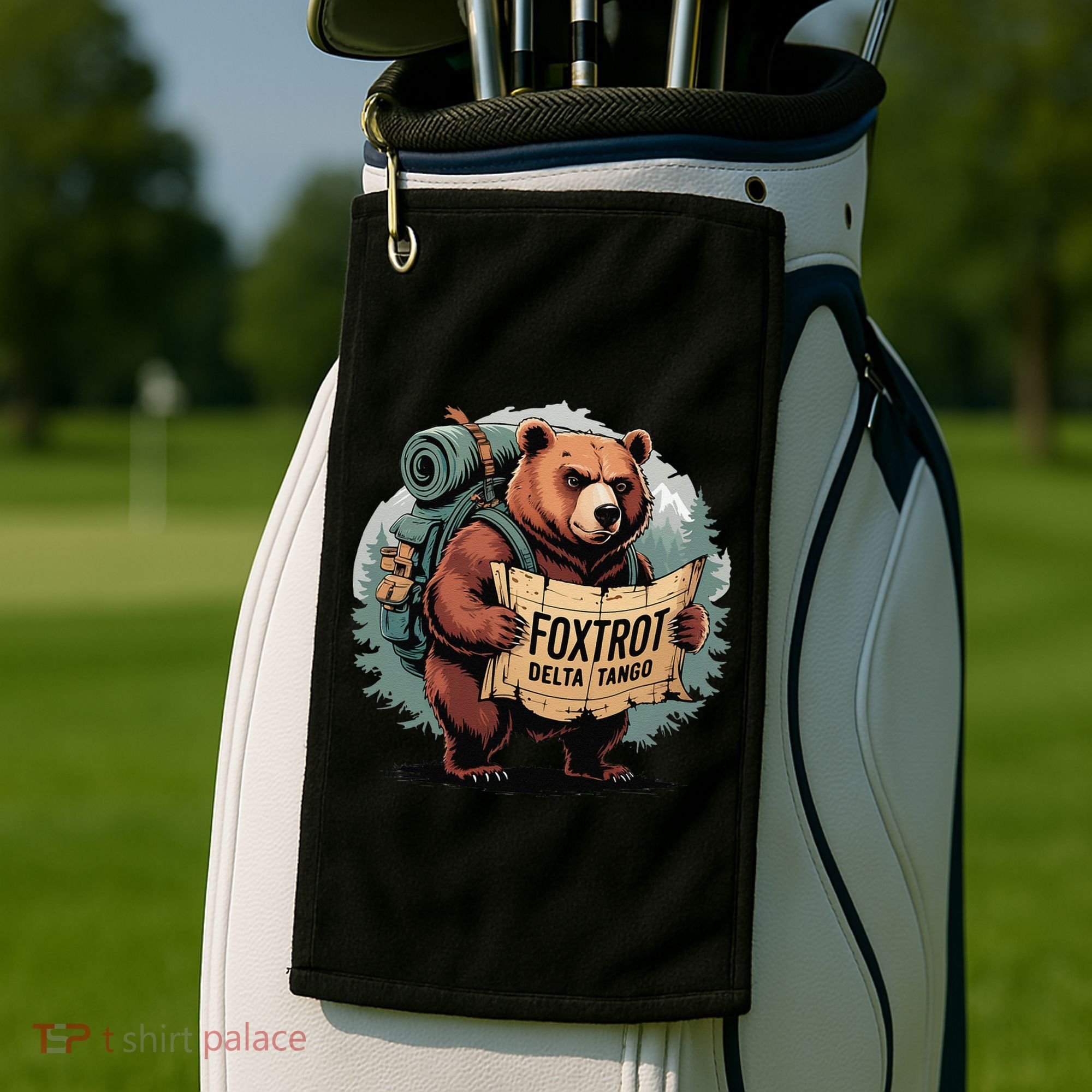 Bear Foxtrots Deltas Tangos Funny Bear Foxtrots Deltas Golf Towel