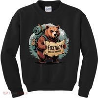 Bear Foxtrots Deltas Tangos Funny Bear Foxtrots Deltas Kids Sweatshirt thumb 0