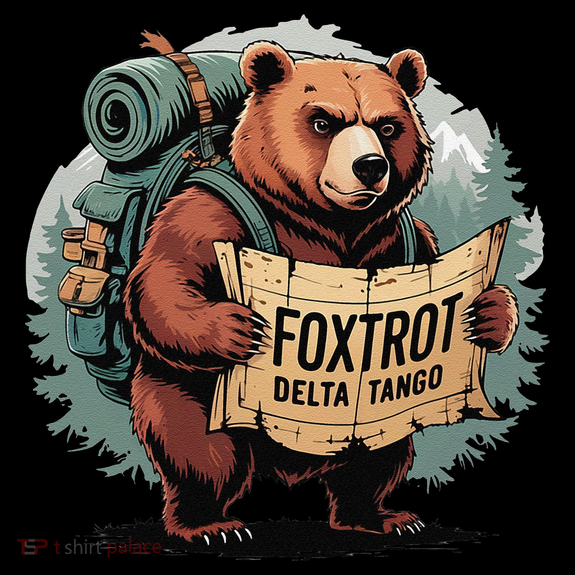 Bear Foxtrots Deltas Tangos Funny Bear Foxtrots Deltas Kids Sweatshirt