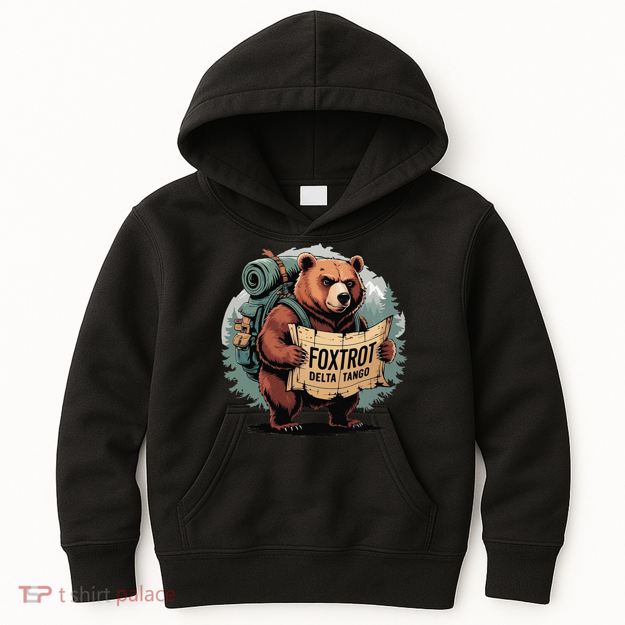 Bear Foxtrots Deltas Tangos Funny Bear Foxtrots Deltas Kids Hoodie