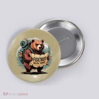 Bear Foxtrots Deltas Tangos Funny Bear Foxtrots Deltas Button thumb 0