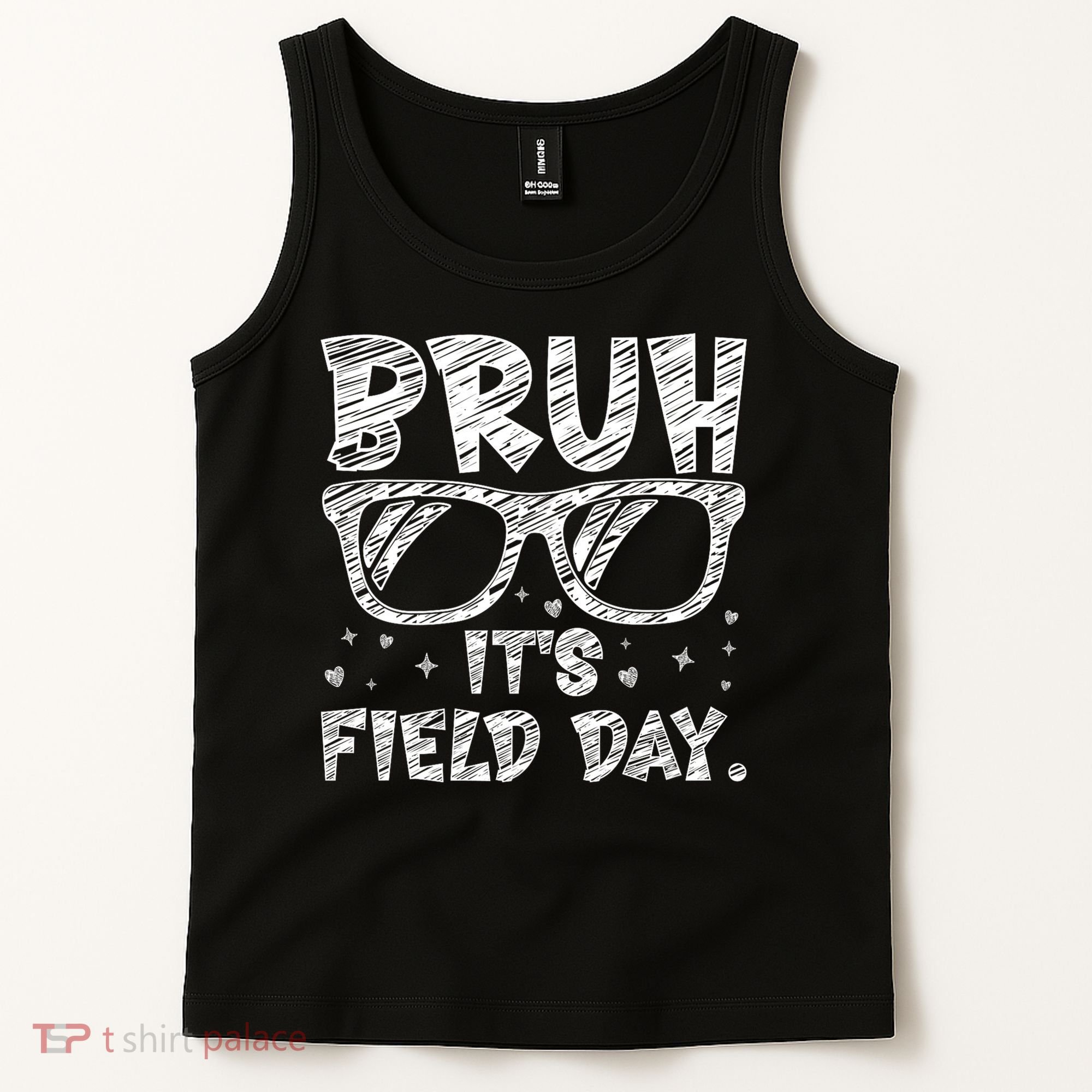 Bruh Field Day Teacher Happy Field Day Sunglasses Tank Top