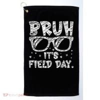 Bruh Field Day Teacher Happy Field Day Sunglasses Golf Towel thumb 0
