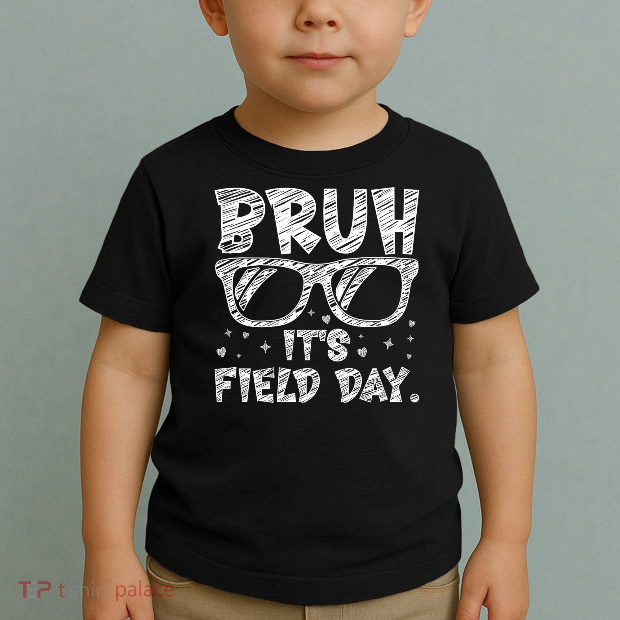 Bruh Field Day Teacher Happy Field Day Sunglasses Toddler T-Shirt