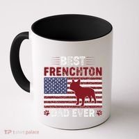Best Frenchton Dad Ever American Flag Dog Dad Coffee Mug thumb 0