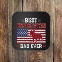 Best Frenchton Dad Ever American Flag Dog Dad Coaster thumb 0