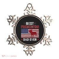 Best Frenchton Dad Ever American Flag Dog Dad Ornament thumb 0