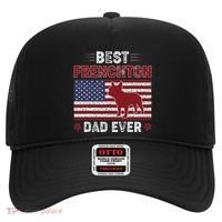 Best Frenchton Dad Ever American Flag Dog Dad Hat thumb 0