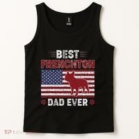 Best Frenchton Dad Ever American Flag Dog Dad Tank Top thumb 2