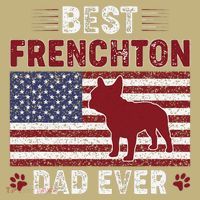 Best Frenchton Dad Ever American Flag Dog Dad Sweatshirt thumb 2