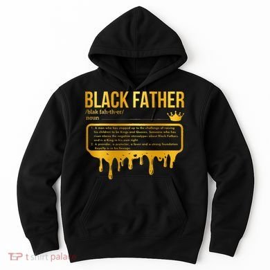 Black Father Definition African American Dad Father's Day Hoodie