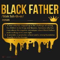 Black Father Definition African American Dad Father's Day Long Sleeve Shirt thumb 2
