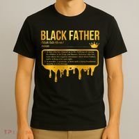 Black Father Definition African American Dad Father's Day T-Shirt thumb 3