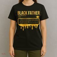 Black Father Definition African American Dad Father's Day T-Shirt thumb 4