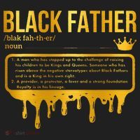 Black Father Definition African American Dad Father's Day Hat thumb 2