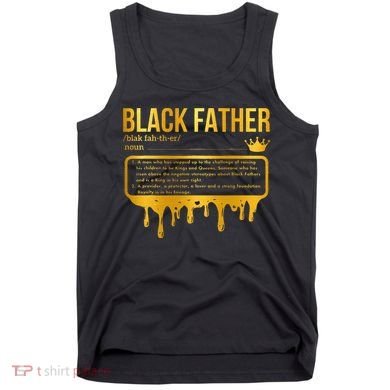 Black Father Definition African American Dad Father's Day Tank Top