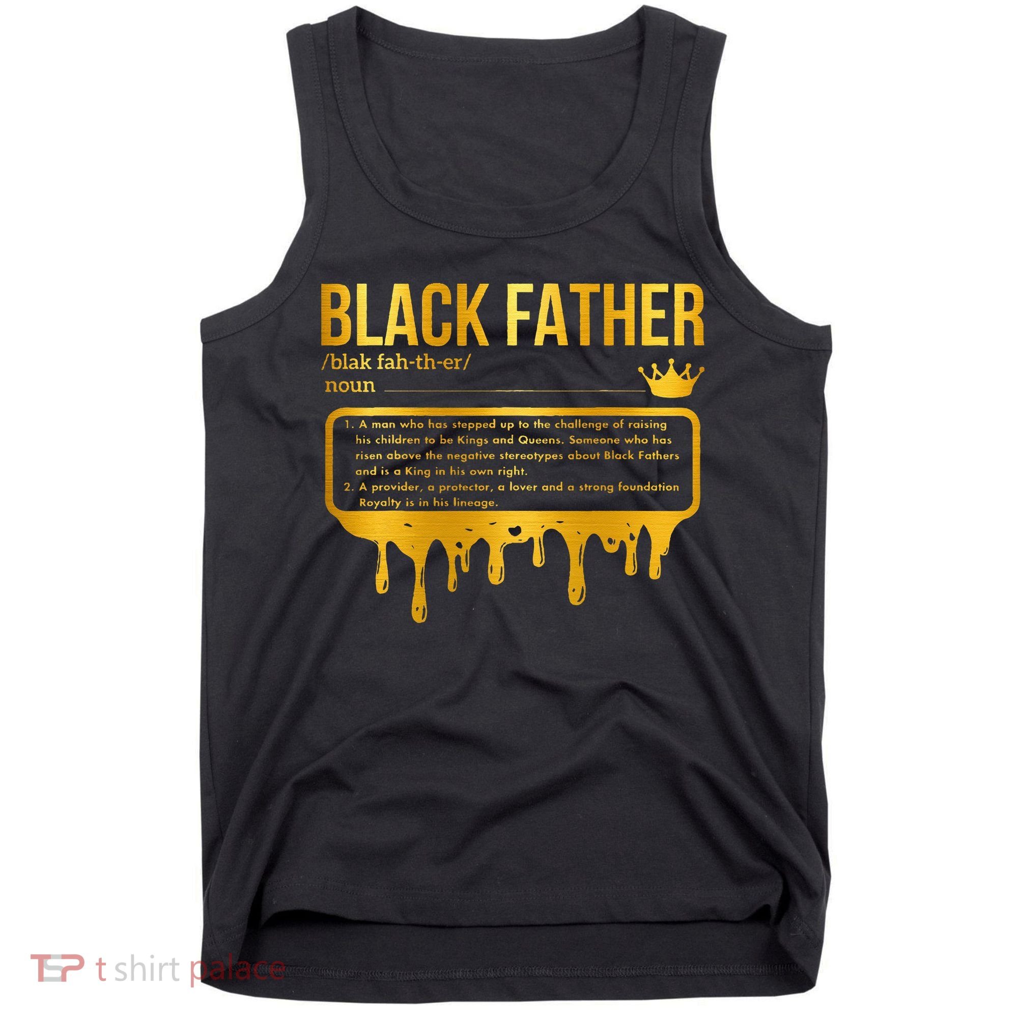 Black Father Definition African American Dad Father's Day Tank Top