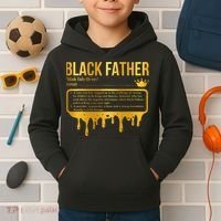 Black Father Definition African American Dad Father's Day Kids Hoodie thumb 2