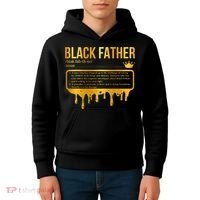 Black Father Definition African American Dad Father's Day Kids Hoodie thumb 4