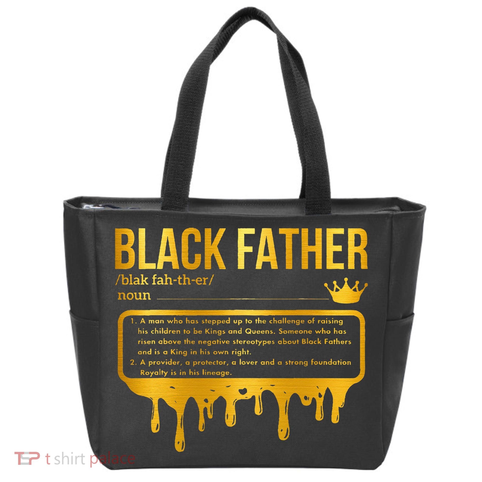 Black Father Definition African American Dad Father's Day Tote Bag