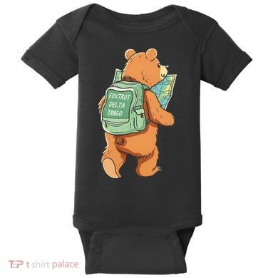 Bear Foxtrots Deltas Tangos Baby Bodysuit
