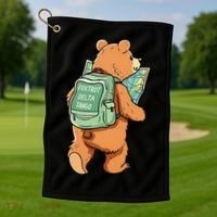 Bear Foxtrots Deltas Tangos Golf Towel thumb 1