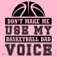 Basketball Funny Don't Make Me Use My Basketball Dad Voice Coaster thumb 2