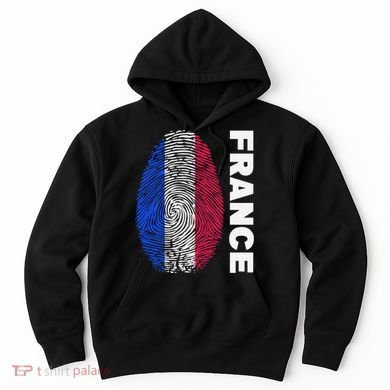 Biometry Fingerprint DNA Flag France Hoodie