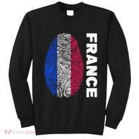 Biometry Fingerprint DNA Flag France Sweatshirt thumb 0