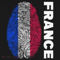 Biometry Fingerprint DNA Flag France T-Shirt thumb 7