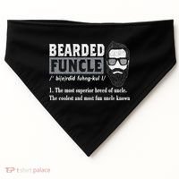 Bearded Funcle Definition USA-Made Doggie Bandana thumb 0