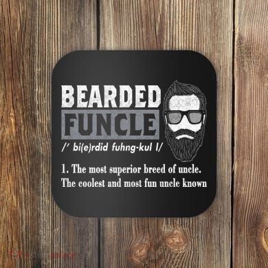 Bearded Funcle Definition Coaster