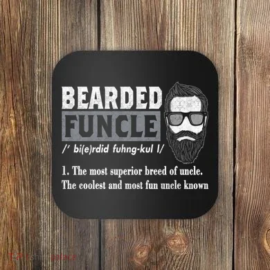 Bearded Funcle Definition Coaster