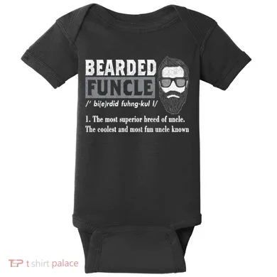 Bearded Funcle Definition Baby Bodysuit