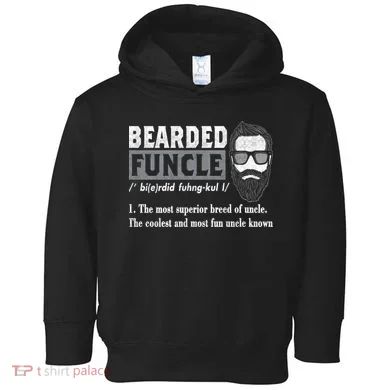 Bearded Funcle Definition Toddler Hoodie