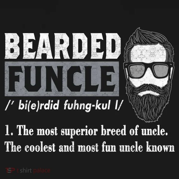 Bearded Funcle Definition Toddler Hoodie