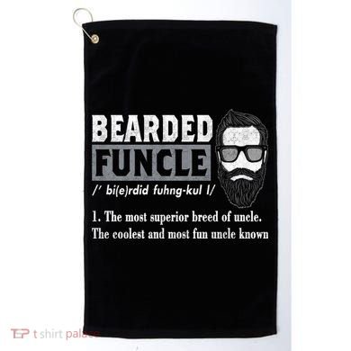 Bearded Funcle Definition Golf Towel