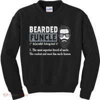 Bearded Funcle Definition Kids Sweatshirt thumb 0