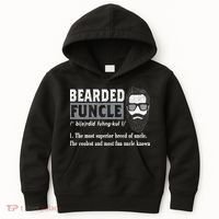 Bearded Funcle Definition Kids Hoodie thumb 0