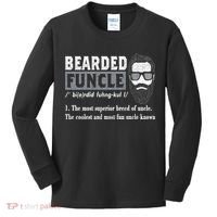 Bearded Funcle Definition Kids Long Sleeve Shirt thumb 0