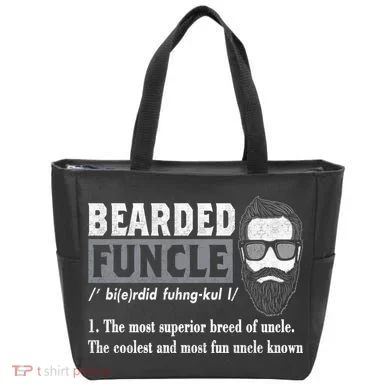 Bearded Funcle Definition Tote Bag