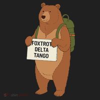 Bear Foxtrots Deltas Tangos Funny Bear Foxtrots Deltas Women's Sweatshirt thumb 2