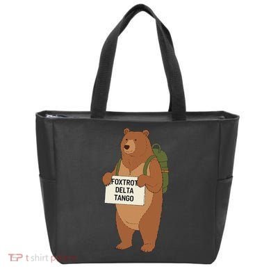 Bear Foxtrots Deltas Tangos Funny Bear Foxtrots Deltas Tote Bag