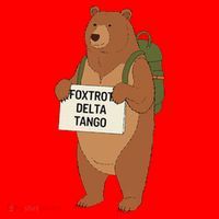 Bear Foxtrots Deltas Tangos Funny Bear Foxtrots Deltas Santa Hat thumb 1