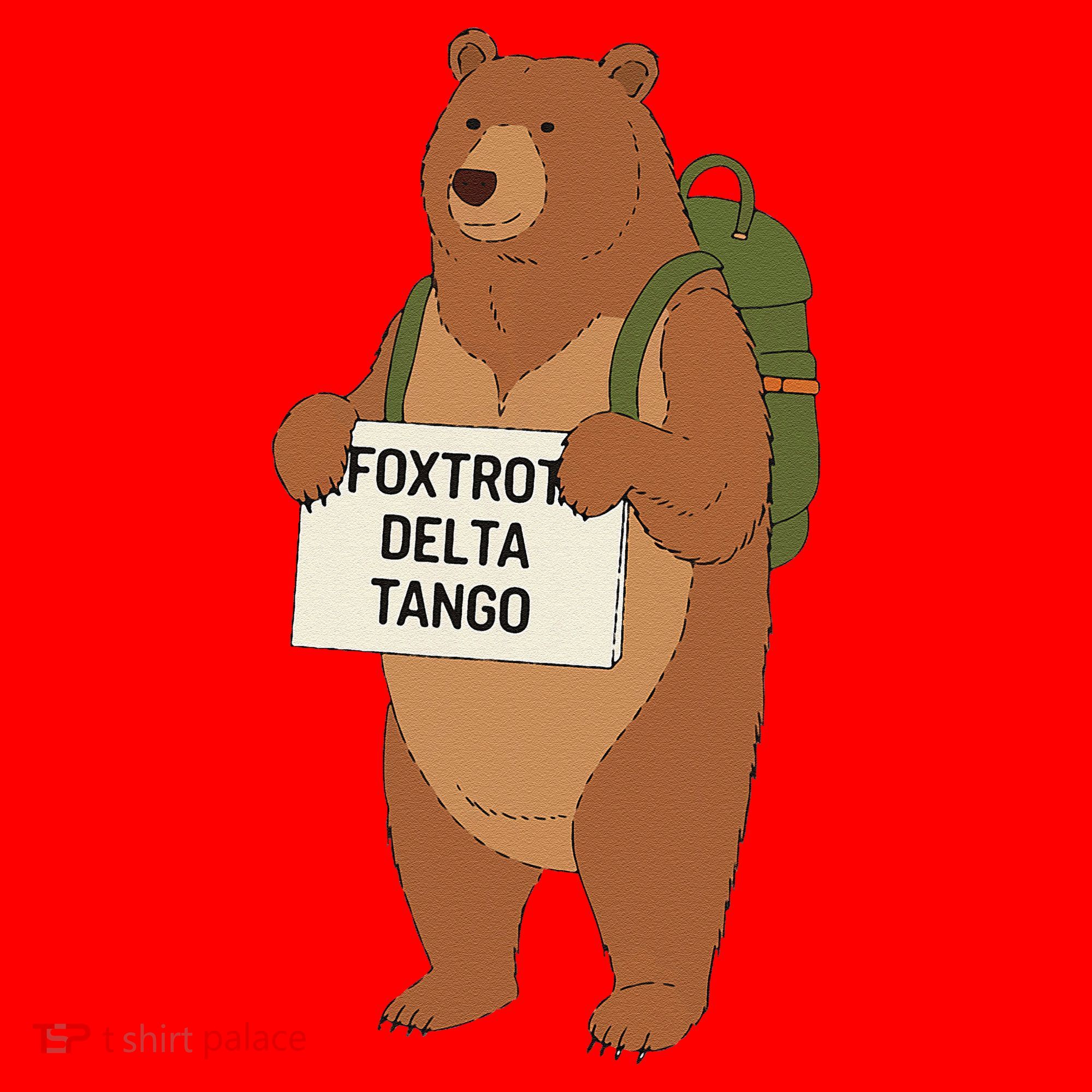 Bear Foxtrots Deltas Tangos Funny Bear Foxtrots Deltas Santa Hat