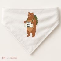 Bear Foxtrots Deltas Tangos Funny Bear Foxtrots Deltas USA-Made Doggie Bandana thumb 0