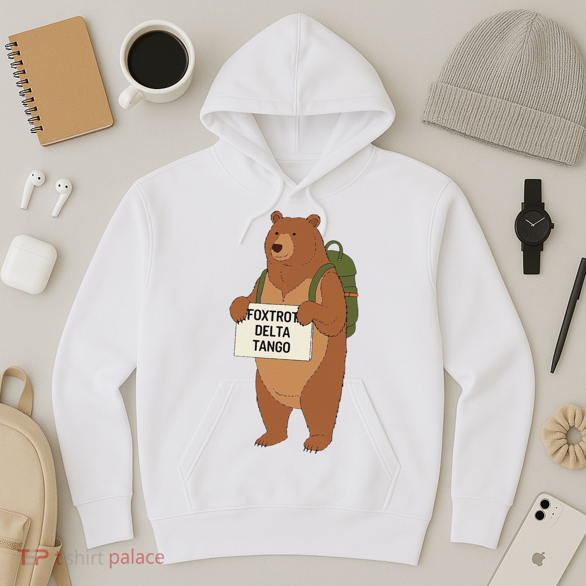 Bear Foxtrots Deltas Tangos Funny Bear Foxtrots Deltas Hoodie