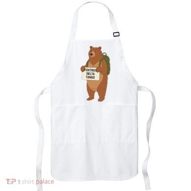 Bear Foxtrots Deltas Tangos Funny Bear Foxtrots Deltas Apron