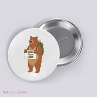 Bear Foxtrots Deltas Tangos Funny Bear Foxtrots Deltas Button thumb 0