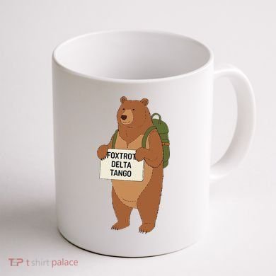 Bear Foxtrots Deltas Tangos Funny Bear Foxtrots Deltas Coffee Mug back